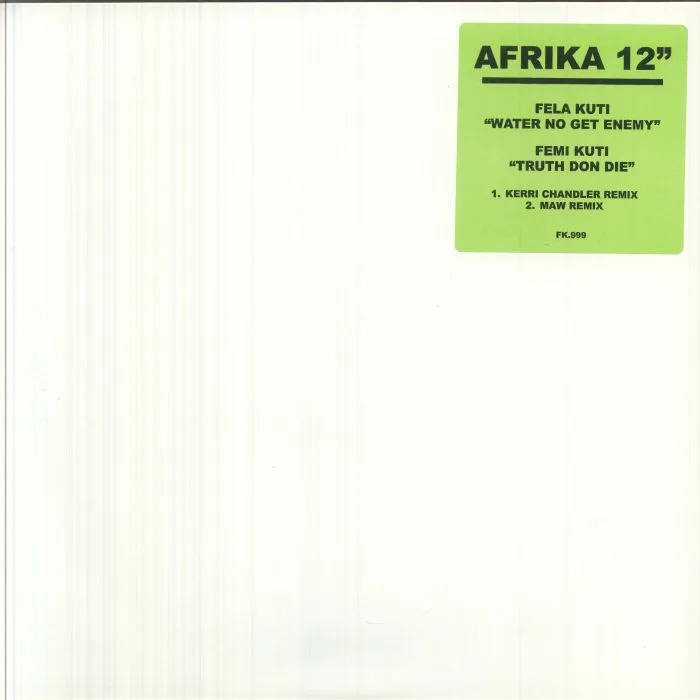 Front cover — Fela KUTI / FEMI KUTI — Water No Get Enemy