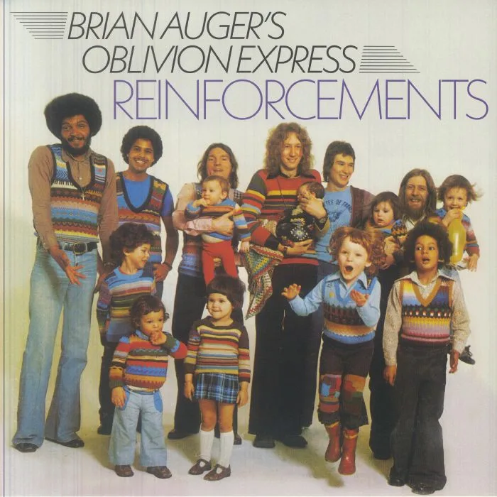 Лицевая сторона обложки — BRIAN AUGER'S OBLIVION EXPRESS — Reinforcements (reissue)