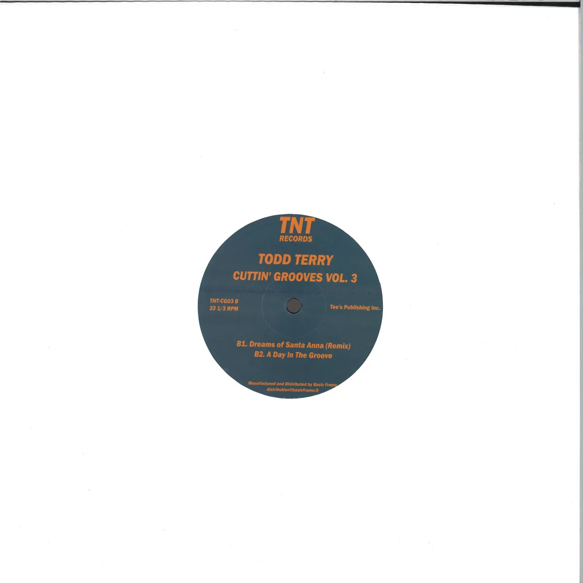 Обратная сторона обложки — Todd Terry — Cuttin' Grooves Vol. 3