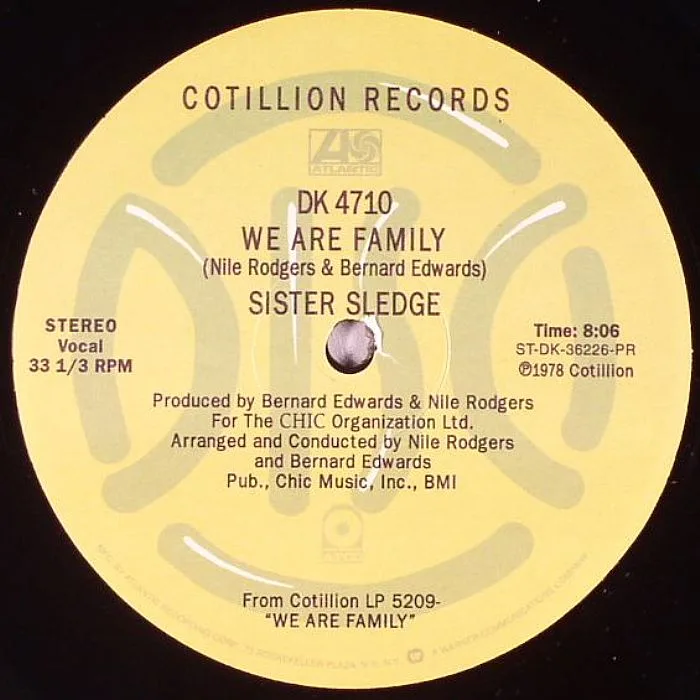 Front cover — SISTER SLEDGE — We Are Family