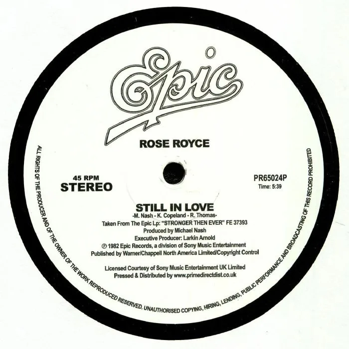 Front cover — ROSE ROYCE — Still In Love