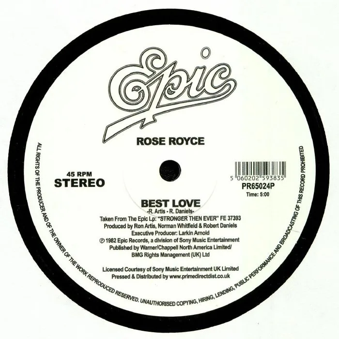 Back cover — ROSE ROYCE — Still In Love