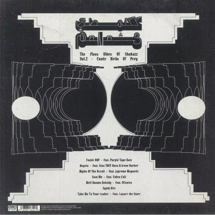 Back cover — SHABAZZ PALACES — Exotic Birds Of Prey (Loser Edition)