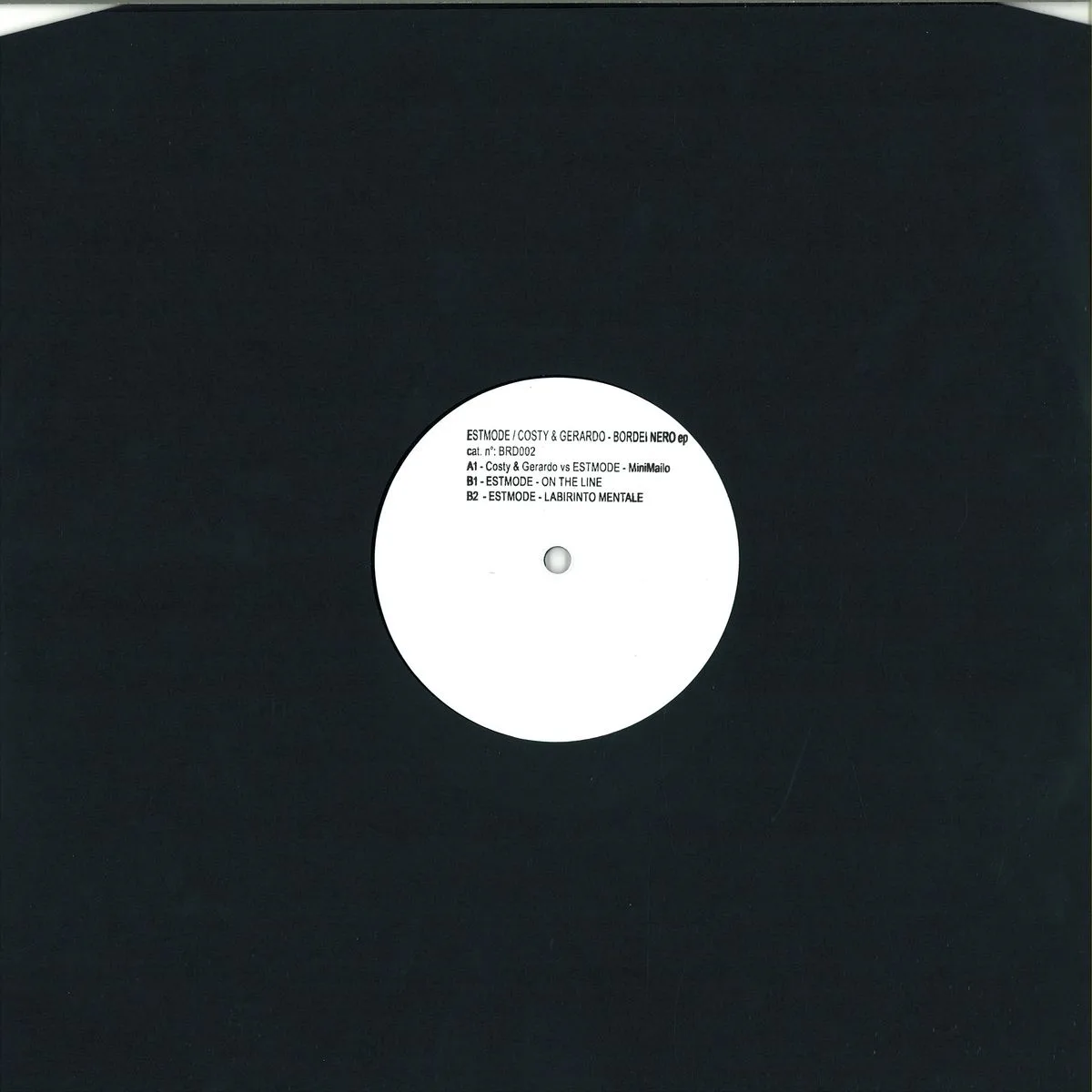 Back cover — Estmode/Costy&Gerardo — Bordei Nero Ep
