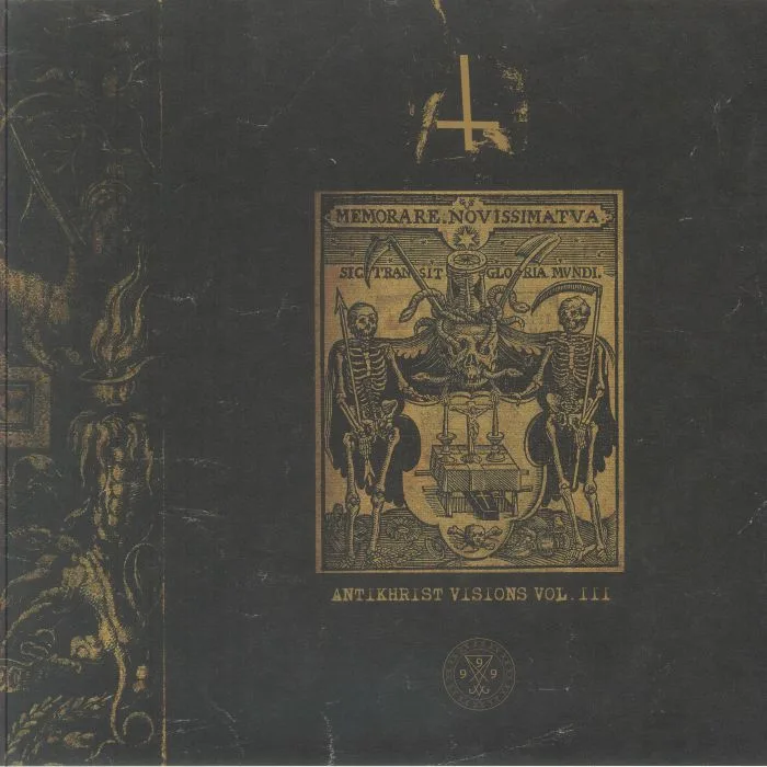 Front cover — Oscar MULERO / PRESSURIZED MODULATOR / JACKO VOLVONE / HANGING NUTS / TECHSELEKTAH / PHIL FORK / HBK1 — Antikhrist Visions Vol III