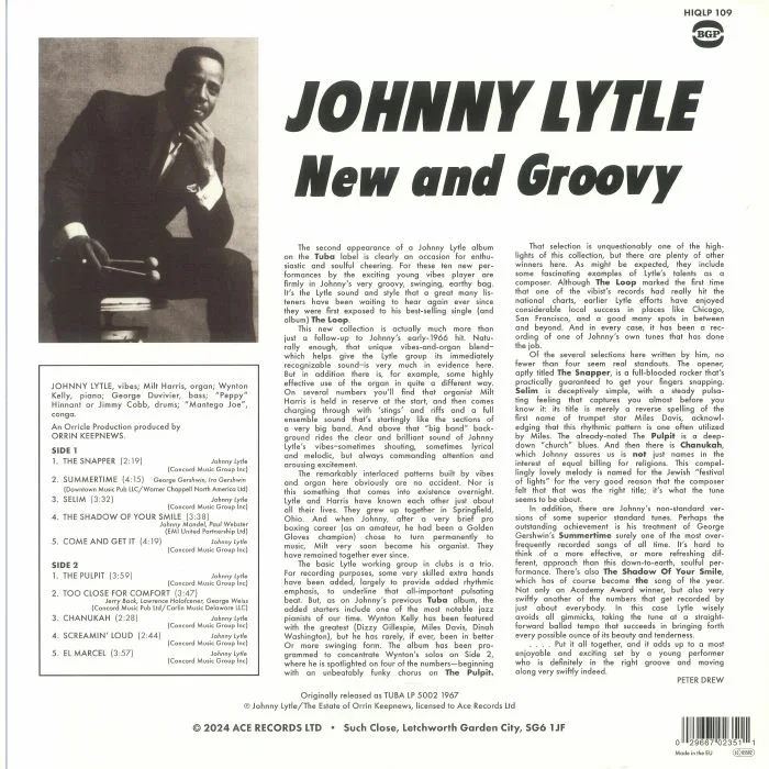 Обратная сторона обложки — Johnny LYTLE — New & Groovy (reissue)