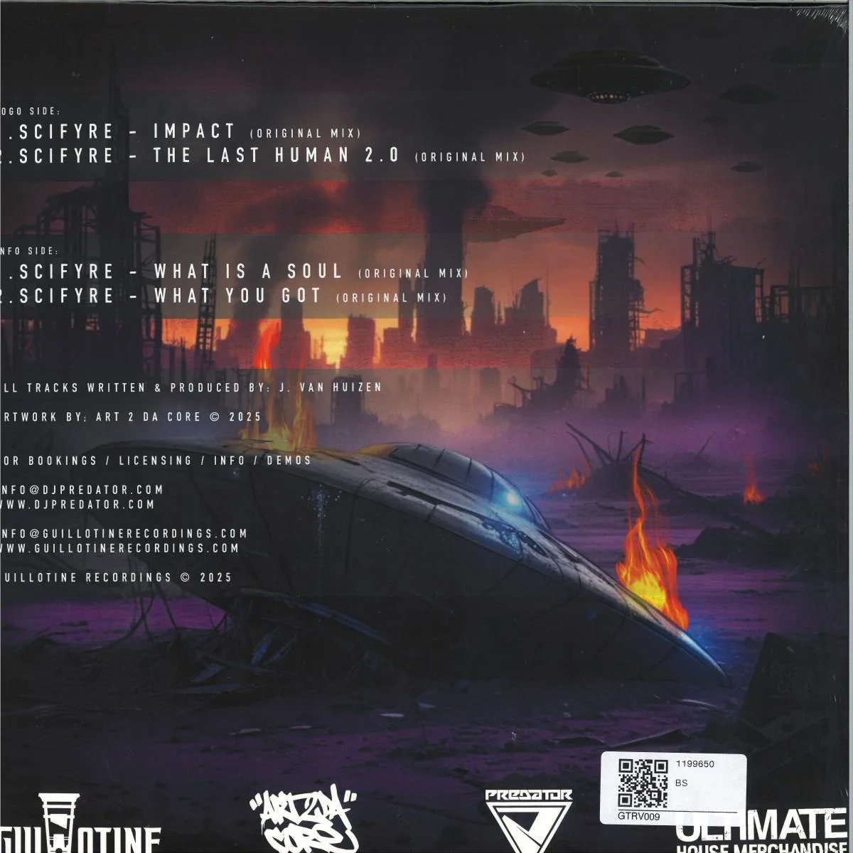Обратная сторона обложки — Scifyre — Impact EP