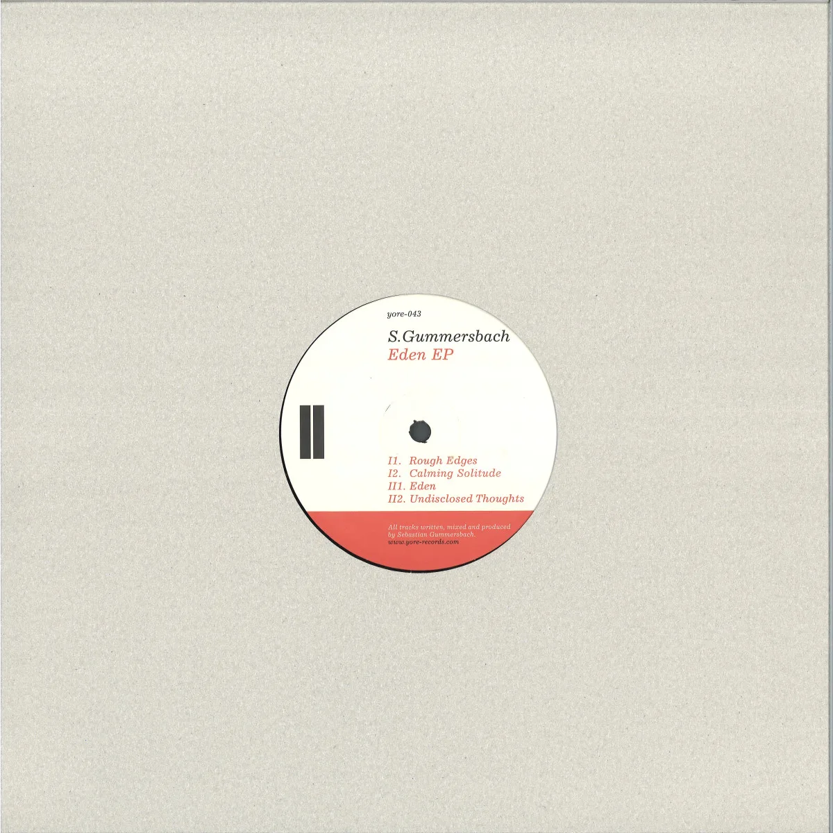 Back cover — Sebastian Gummersbach — Eden EP