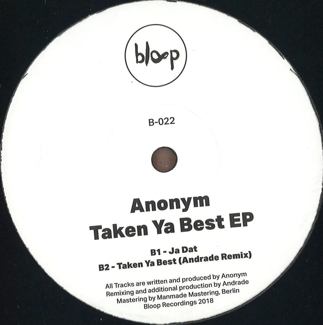 Anonym — Taken Ya Best EP