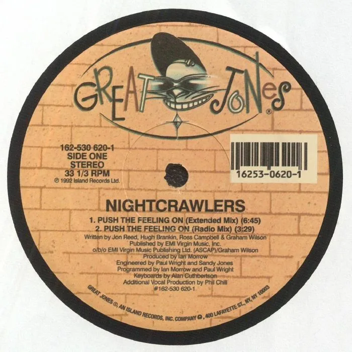 Лицевая сторона обложки — NIGHTCRAWLERS — Push The Feeling On
