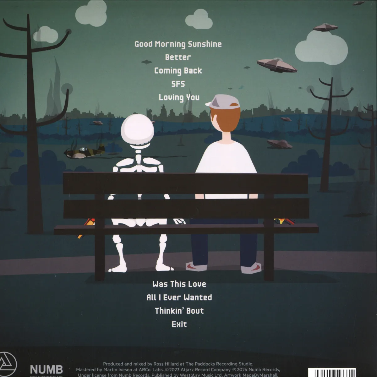 Back cover — Magic Number — Badly Written Songs LP