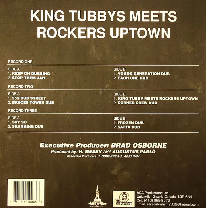 Обратная сторона обложки — AUGUSTUS PABLO — King Tubbys Meets Rockers Uptown