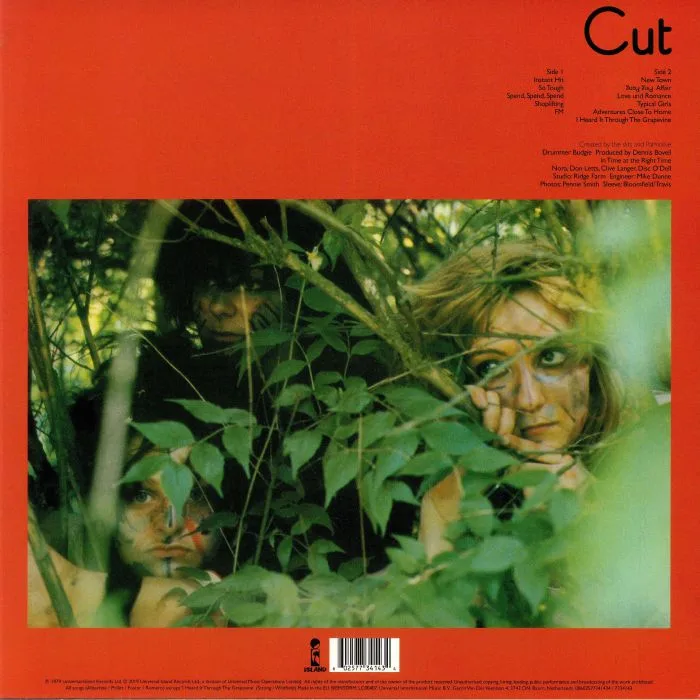 Back cover — The SLITS — Cut (reissue)