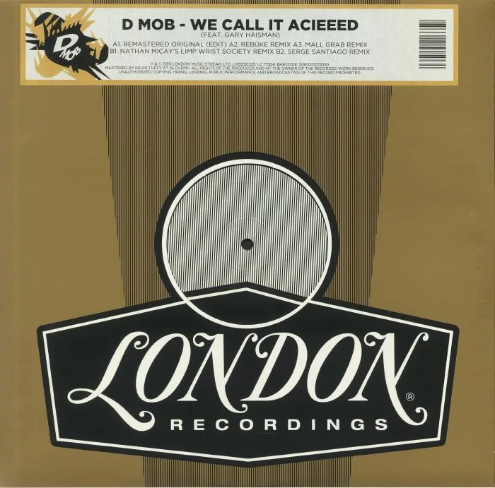 D MOB feat GARY HAISMAN — We Call It Acieeed (remixes) (Record Store Day 2020)