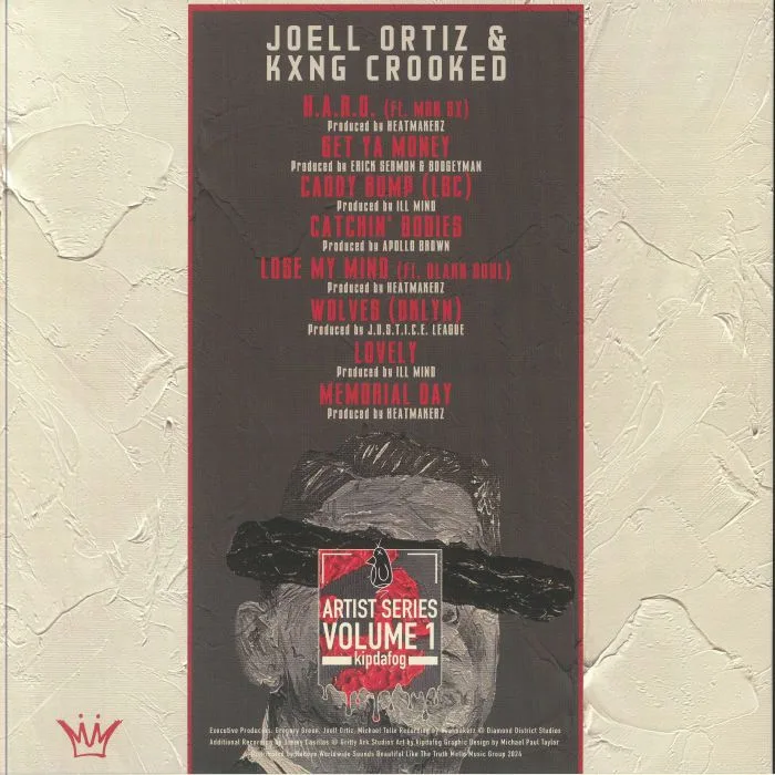 Back cover — Joell ORTIZ / KXNG CROOKED — HARD (Reagan Red Edition)