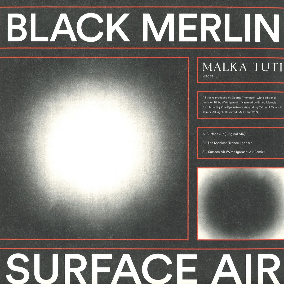 Front cover — Black Merlin — Surface Air