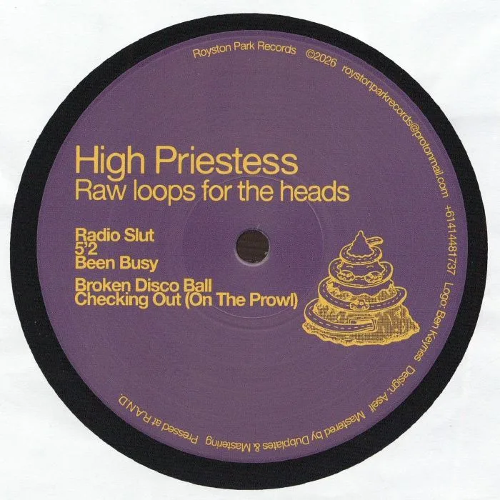 Лицевая сторона обложки — HIGH PRIESTESS — Raw Loops For The Head
