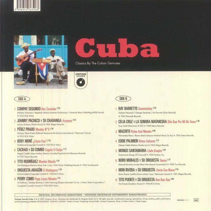 Обратная сторона обложки — VARIOUS — Vintage Sounds: Cuba