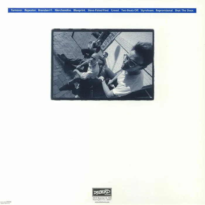 Back cover — FUGAZI — Repeater