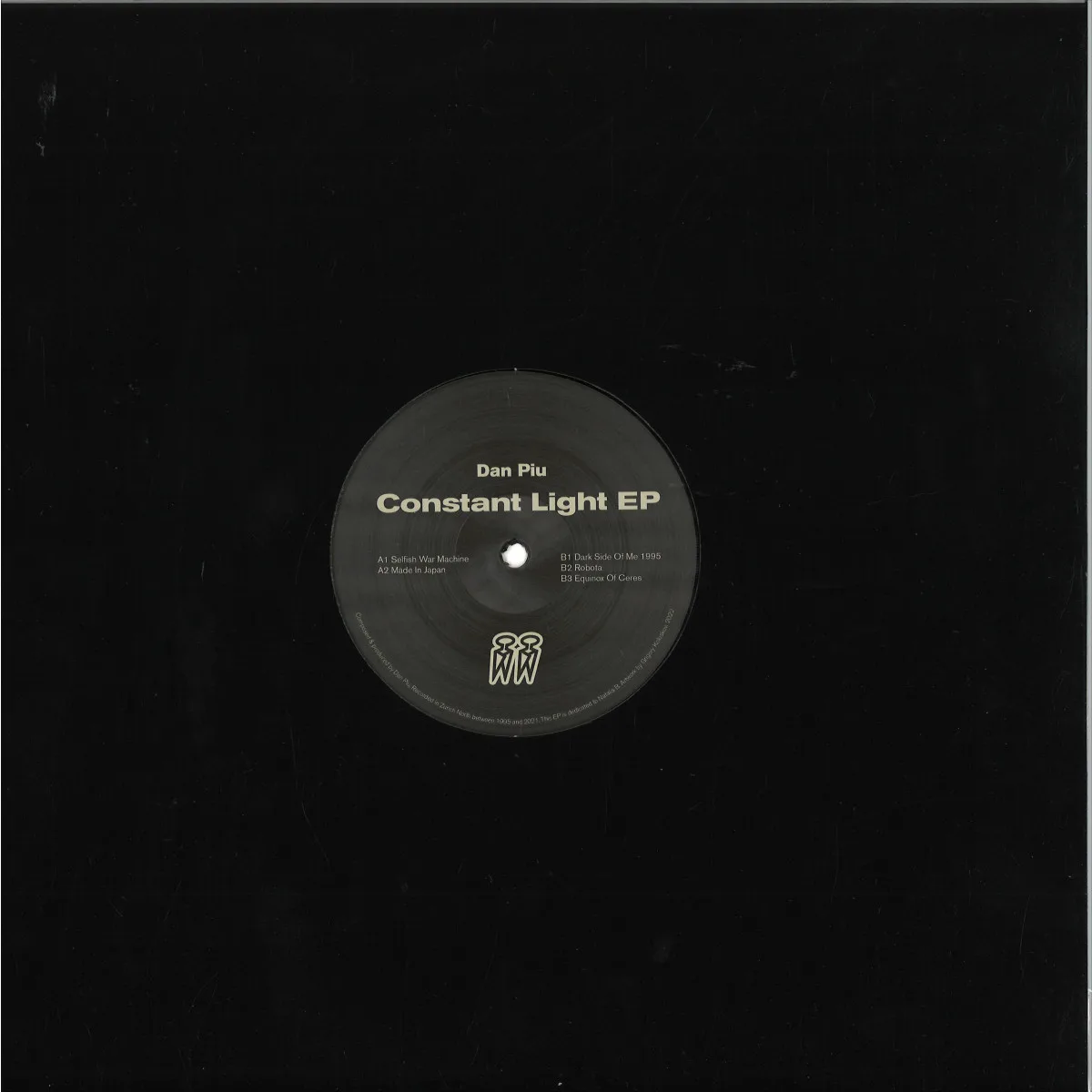 Back cover — Dan Piu — Constant Light EP