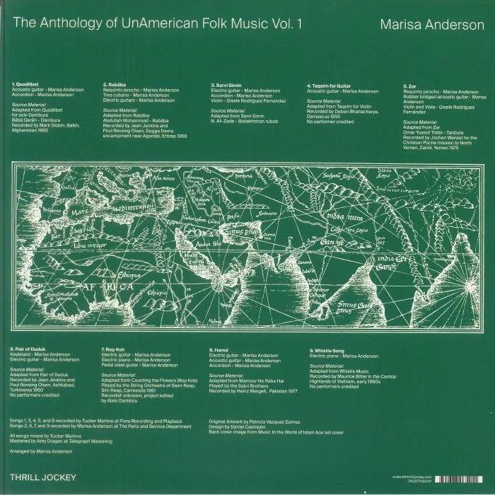 Back cover — Marisa ANDERSON — The Anthology Of Unamerican Folk Music Vol 1