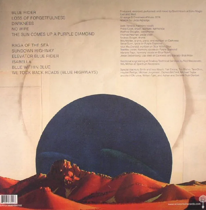 Back cover — Scott HIRSCH — Blue Rider Songs