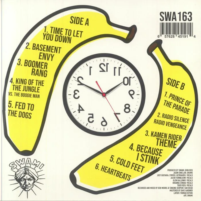 Обратная сторона обложки — Swami John REIS — Time To Let You Down