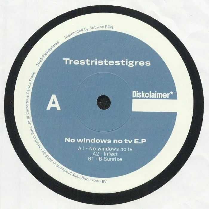 Front cover — TRESTRISTESTIGRES — No Windows No TV EP (reissue)