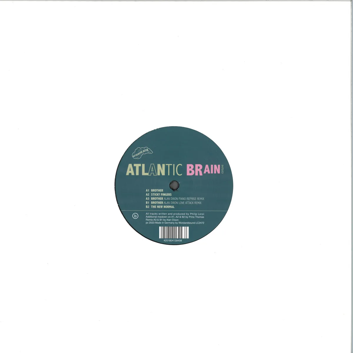 Обратная сторона обложки — Atlantic Brain — EP