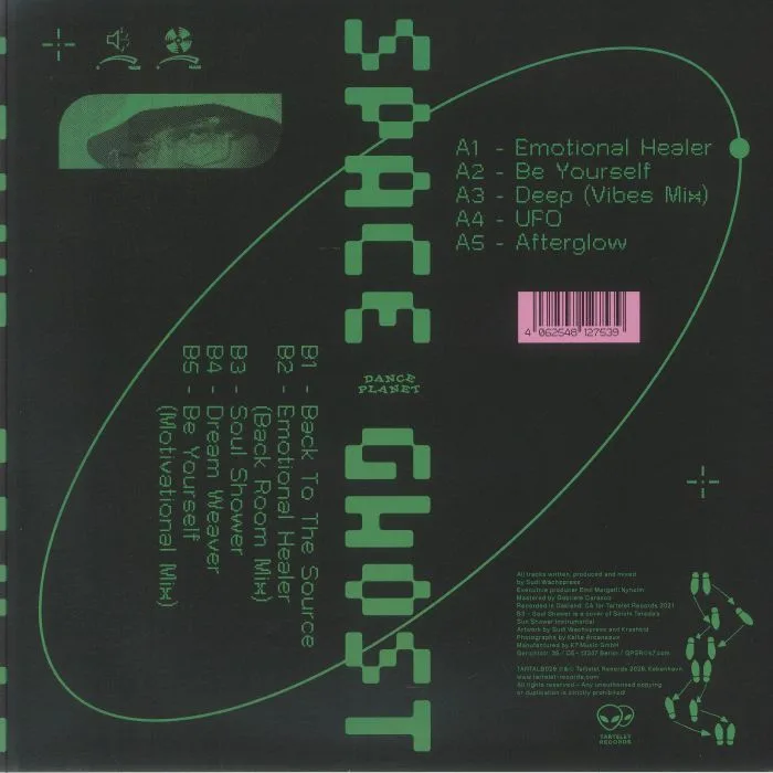 Обратная сторона обложки — SPACE GHOST — Dance Planet (Be Free Edition)