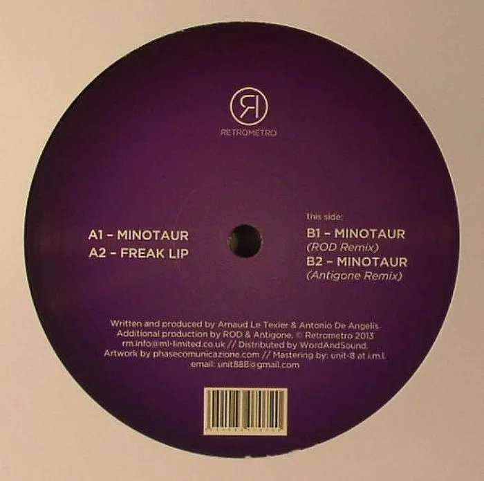 Back cover — DETECT AUDIO — Minotaur EP