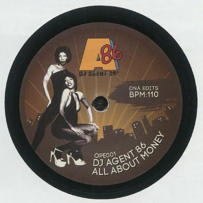 Лицевая сторона обложки — DJ AGENT 86 — All About Money