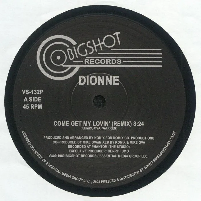 Лицевая сторона обложки — DIONNE — Come Get My Lovin'