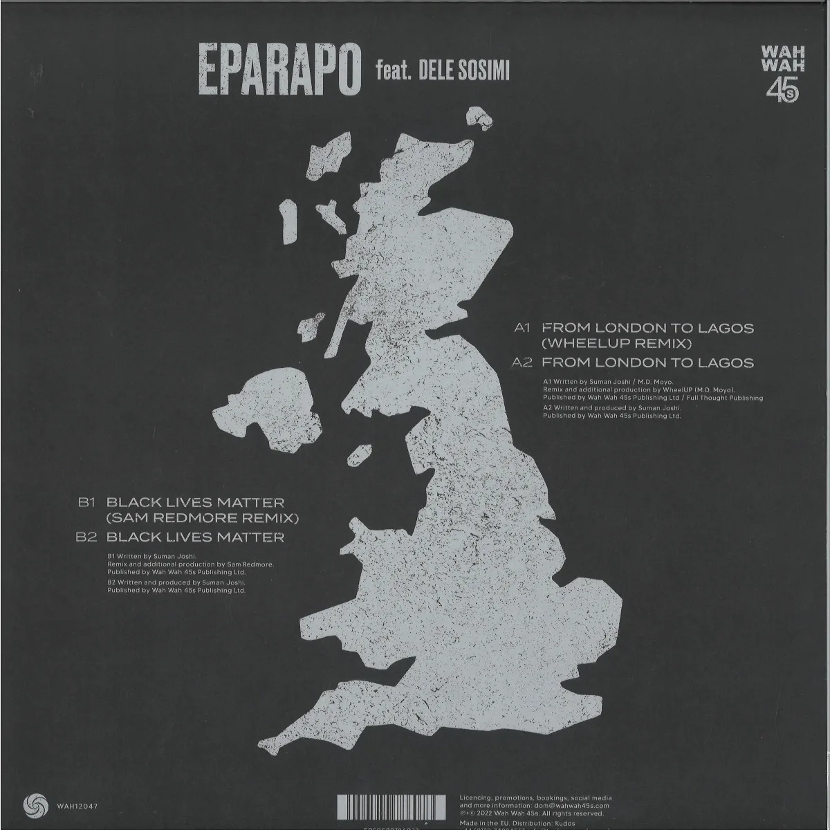 Back cover — Eparapo — From London To Lagos (Remixes) [feat. Dele Sosimi]