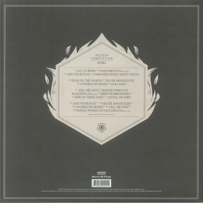 Обратная сторона обложки — WITHIN TEMPTATION — Hydra (Expanded Edition)