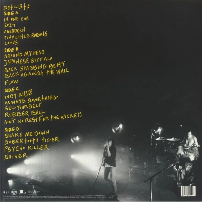 Back cover — CAGE THE ELEPHANT — Live From The Vic In Chicago (Record Store Day Black Friday RSD 2025)