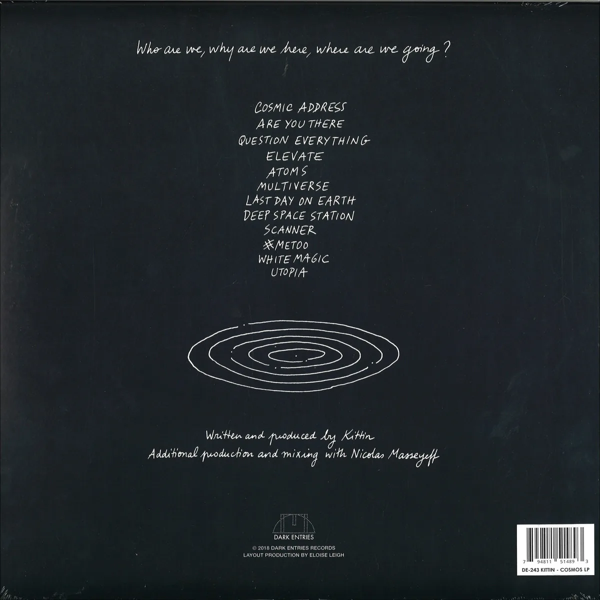 Back cover — Kittin — Cosmos LP