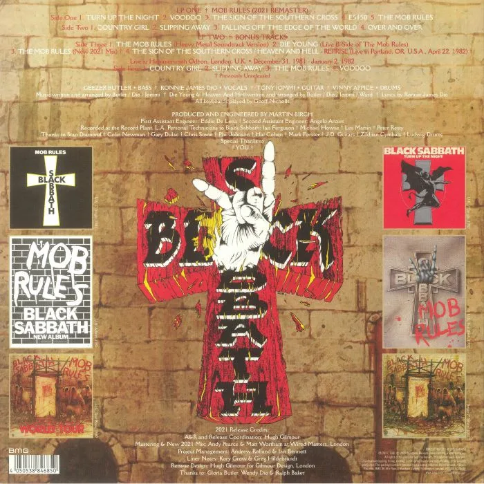 Back cover — BLACK SABBATH — Mob Rules (remastered)