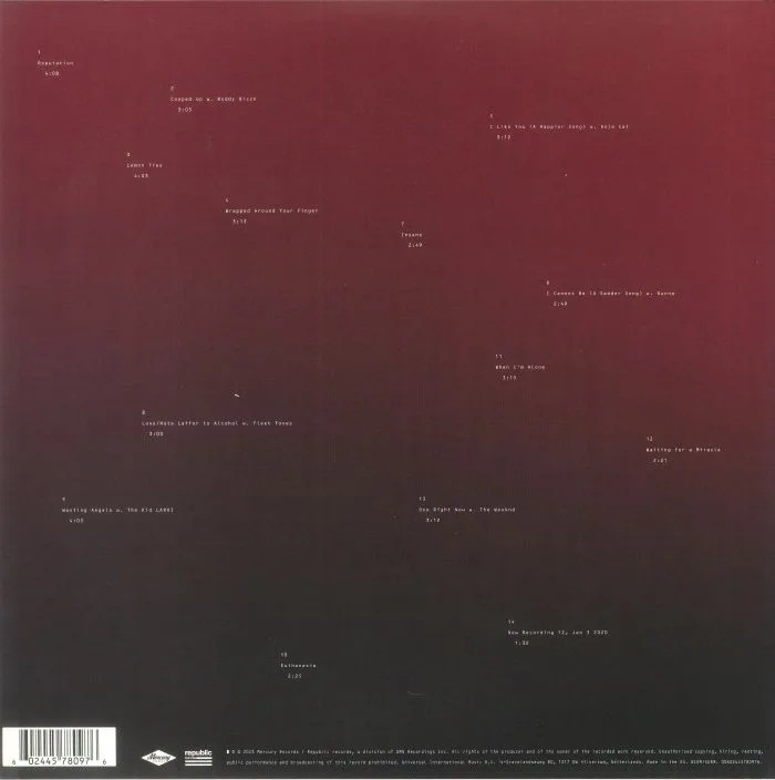 Back cover — POST MALONE — Twelve Carat Toothache