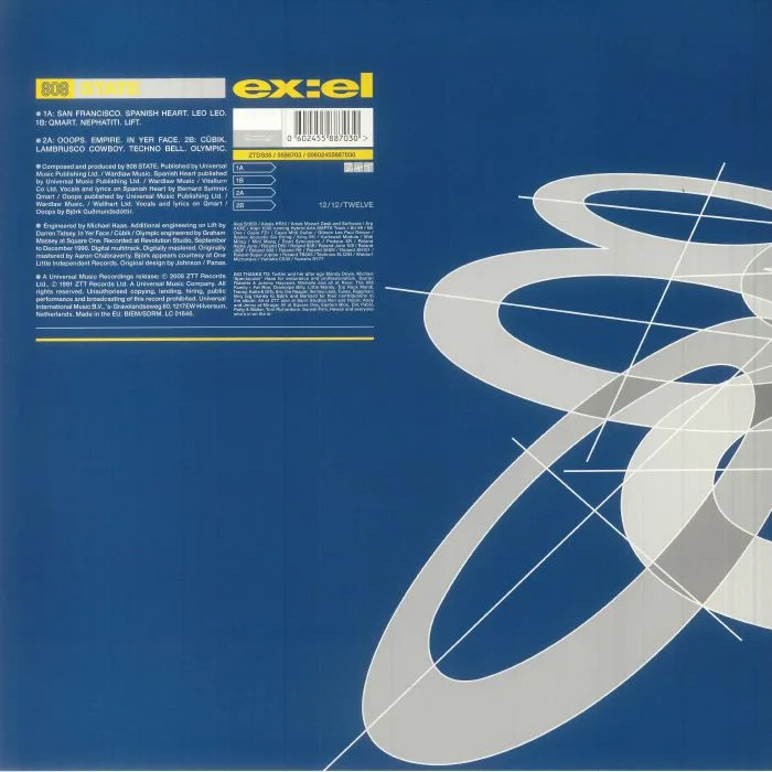 Back cover — 808 STATE — Ex:el (National Album Day 2023)