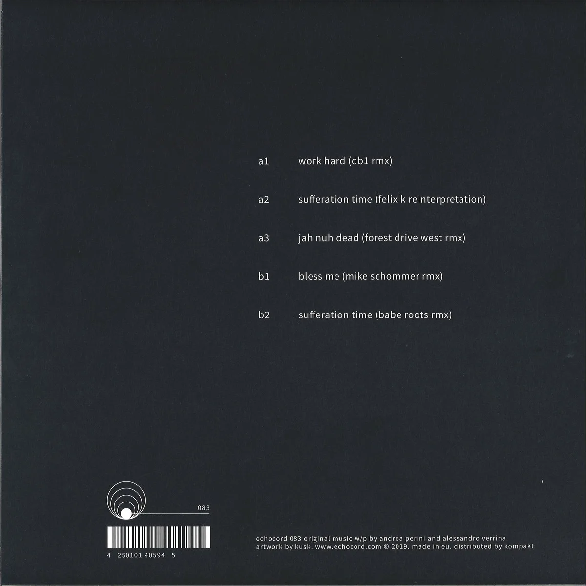 Back cover — Babe Roots — Remixes EP