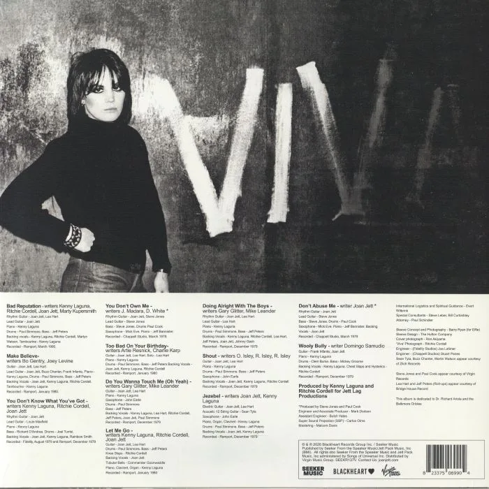 Back cover — Joan JETT — Bad Reputation (45th Anniversary Edition)