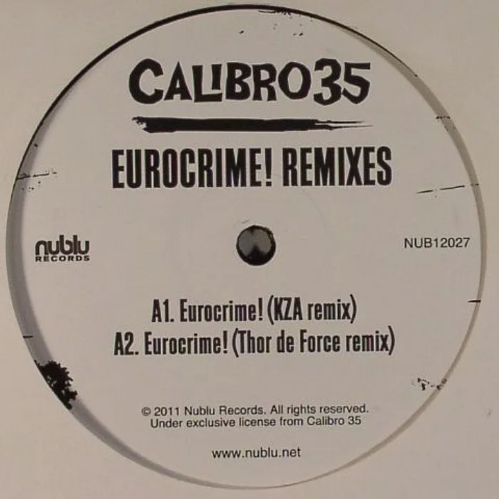 Front cover — CALIBRO 35 — Eurocrime! Remixes