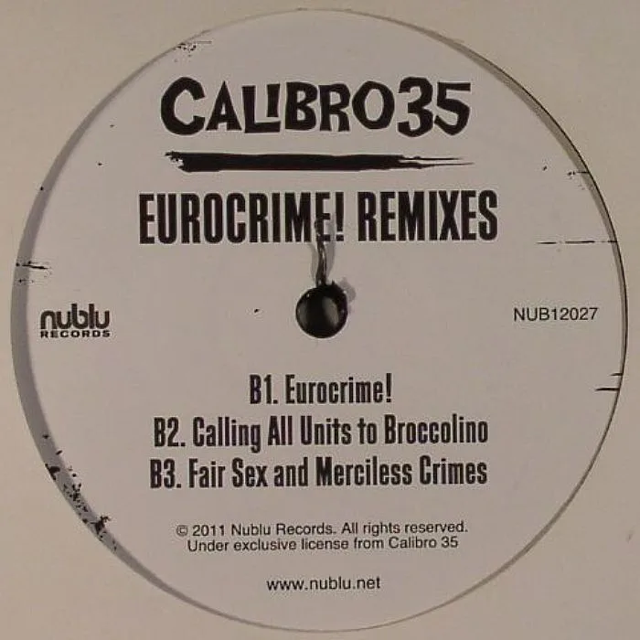 Back cover — CALIBRO 35 — Eurocrime! Remixes