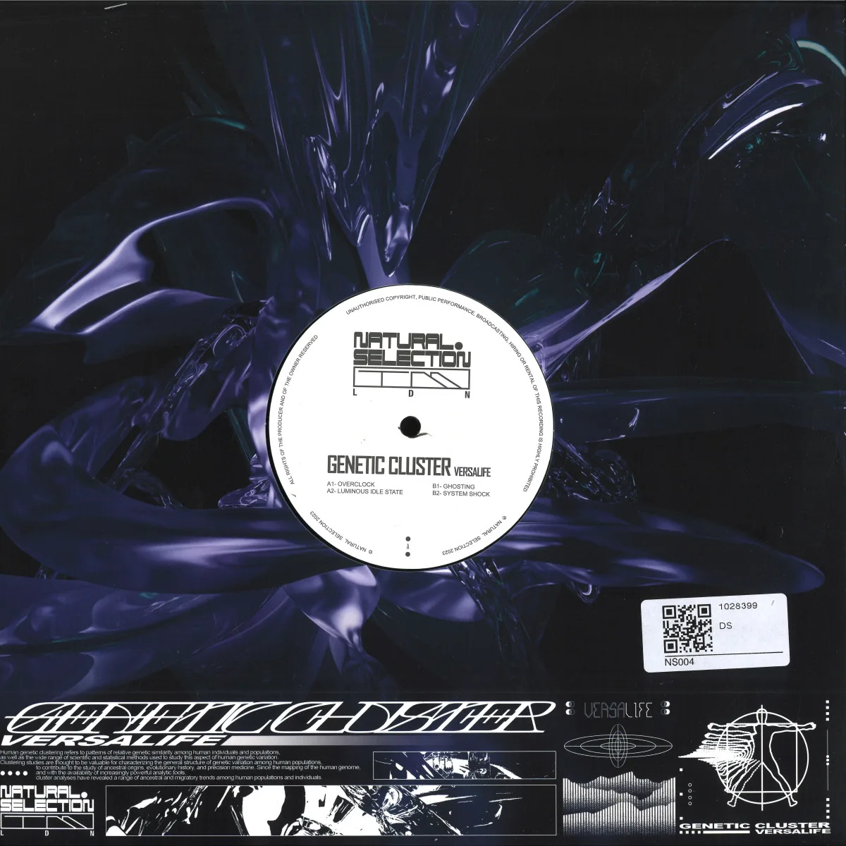 Обратная сторона обложки — Versalife — Genetic Cluster EP