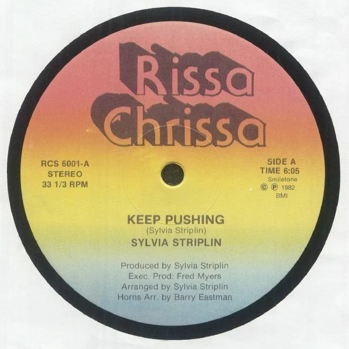 Front cover — Sylvia STRIPLIN — Keep Pushing (reissue)