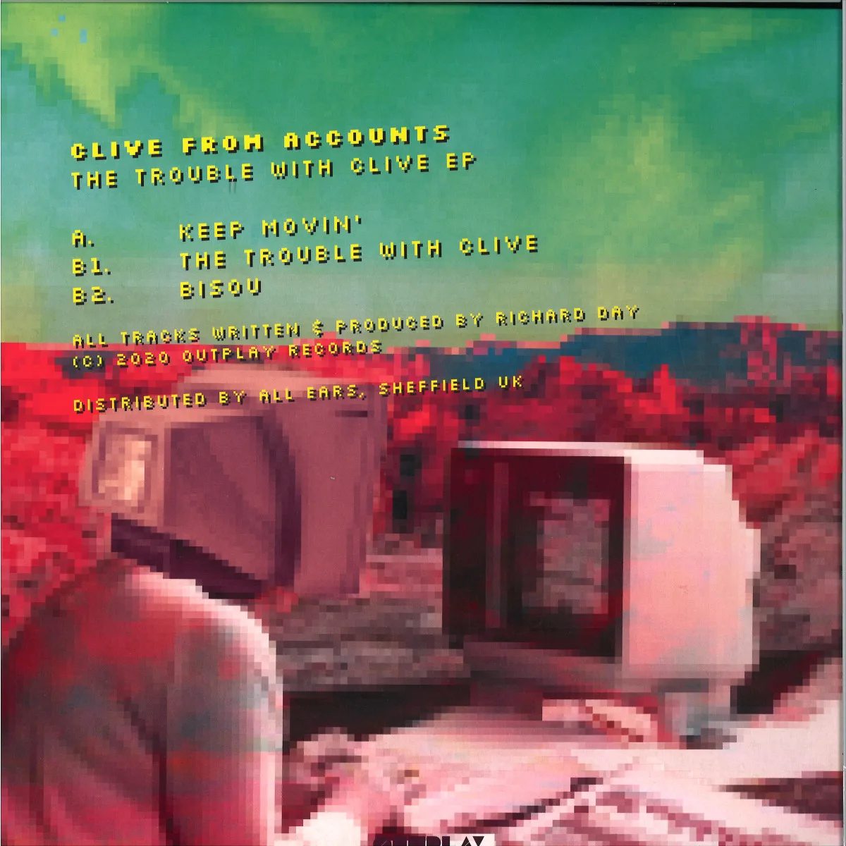 Back cover — Clive From Accounts — THE TROUBLE WITH CLIVE EP