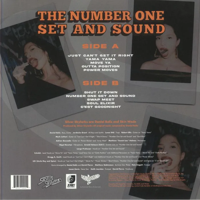 Обратная сторона обложки — SILVER SKYLARKS — The Number One Set & Sound