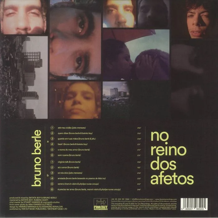 Обратная сторона обложки — Bruno BERLE — No Reino Dos Afetos