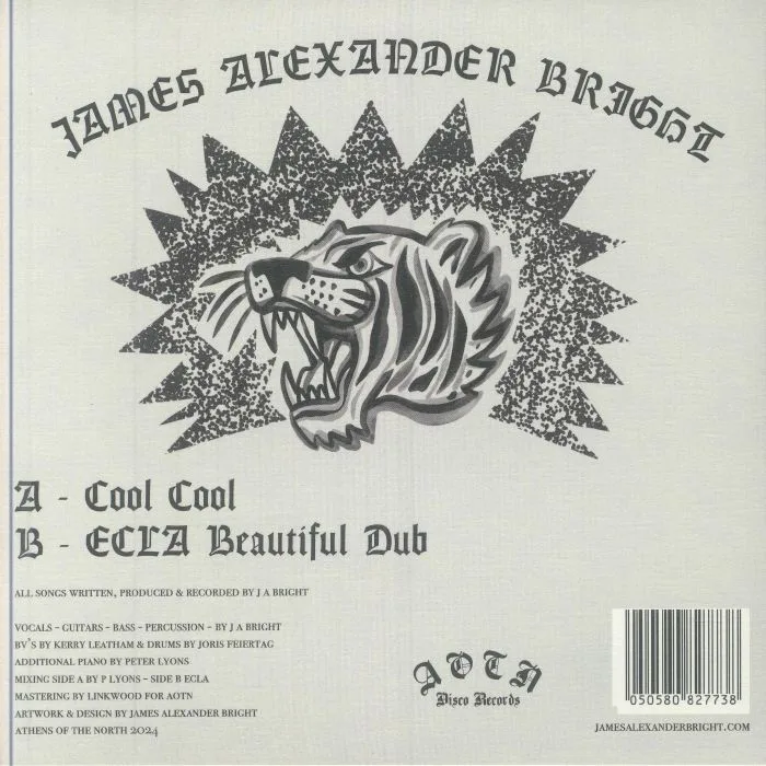 Обратная сторона обложки — James Alexander BRIGHT — Cool Cool